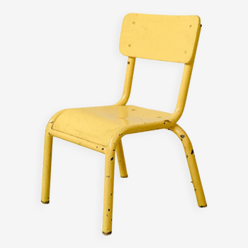 Chaise enfant jaune