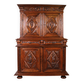 Buffet Renaissance Représentant Les 4 Saisons Circa 1580 - France