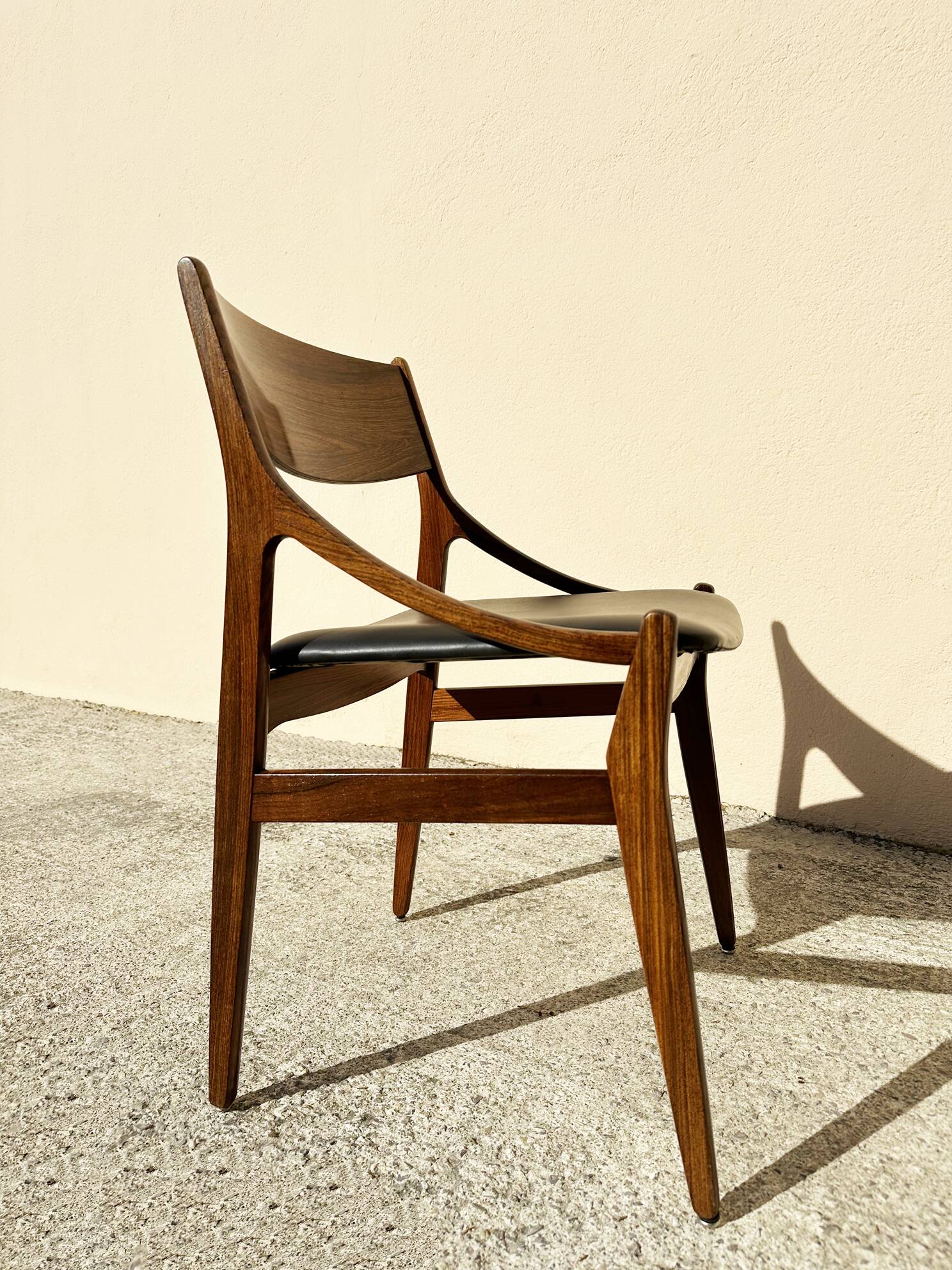 4 chaises H Vestevig Eriksen, Møbelfabrik. Danemark 1960