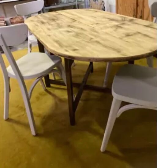 Raw wood table
