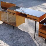 Stylish desk and cupboard set from the 1970s/80s - Design M. Pozar, UP Zavo