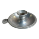 Silver aluminum hand candle holder