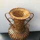 Former rotin vase braided grand vintage deco model