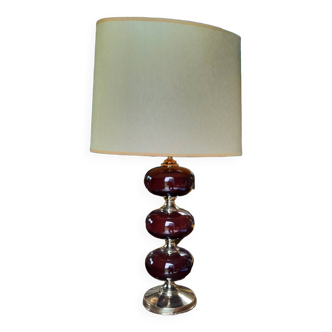 Earthenware 3-ball lamp base