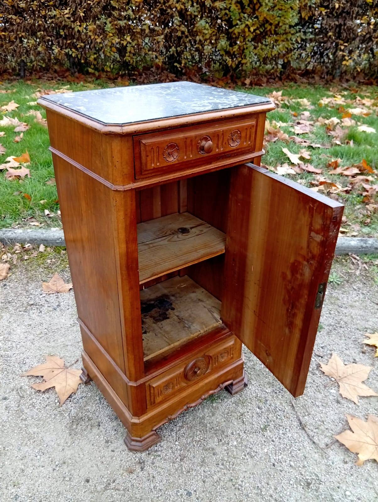 Antique bedside table