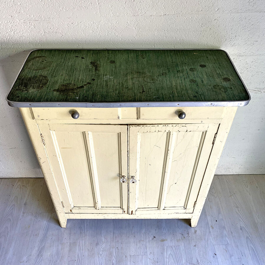 Parisian vintage buffet 50's yellow pale