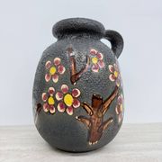 Mid-century design ceramic Scheurich vase with blossom , 1970’s