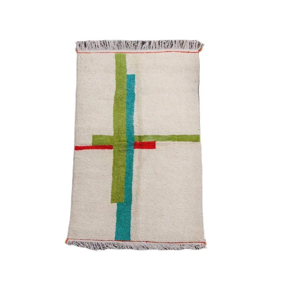 Tapis beni ouarine fait main traditionnel 250cmx150cm