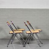 Four 'Plia' chairs by Giancarlo Piretti for Castelli