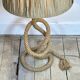 Audoux Minet lamp in rope and raffia 1950s