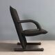 Artflex T Line armchairs designed by Burkhard Vogtherr in leather, Italy, 1980s.