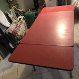 Red formica table