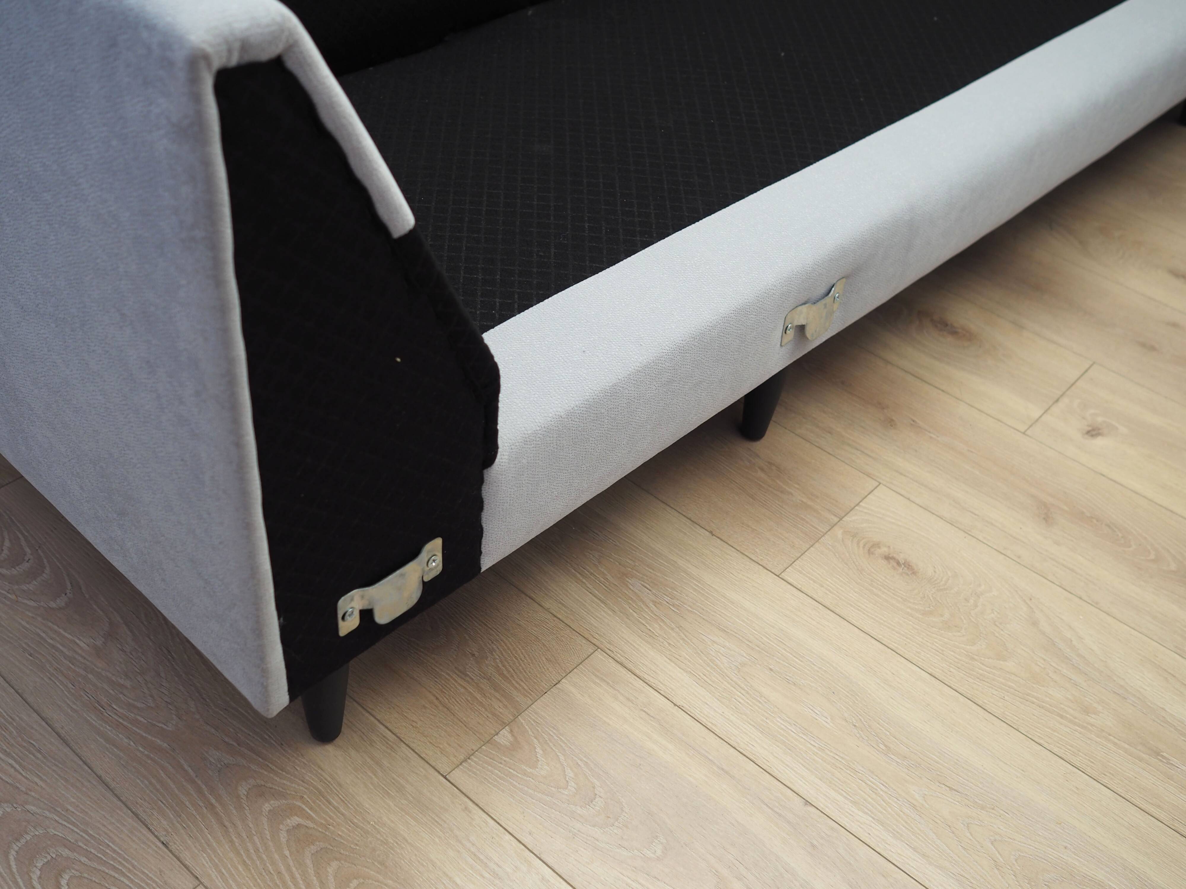 Grey corner sofa, Danish design, 1990s, production: Denmark