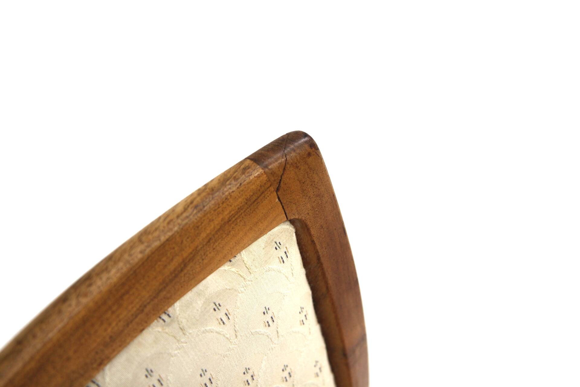 Set of 6 "Garmi" walnut chairs, Troeds, Bjärnum, Sweden, 1960