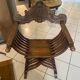 Wooden curule armchair 1880