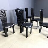 Vintage dining chairs by Pietro costantini, 1980s, set of 6