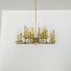Brass Chandelier by Gaetano Sciolari