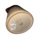 Small beige brown English earthenware milk jug