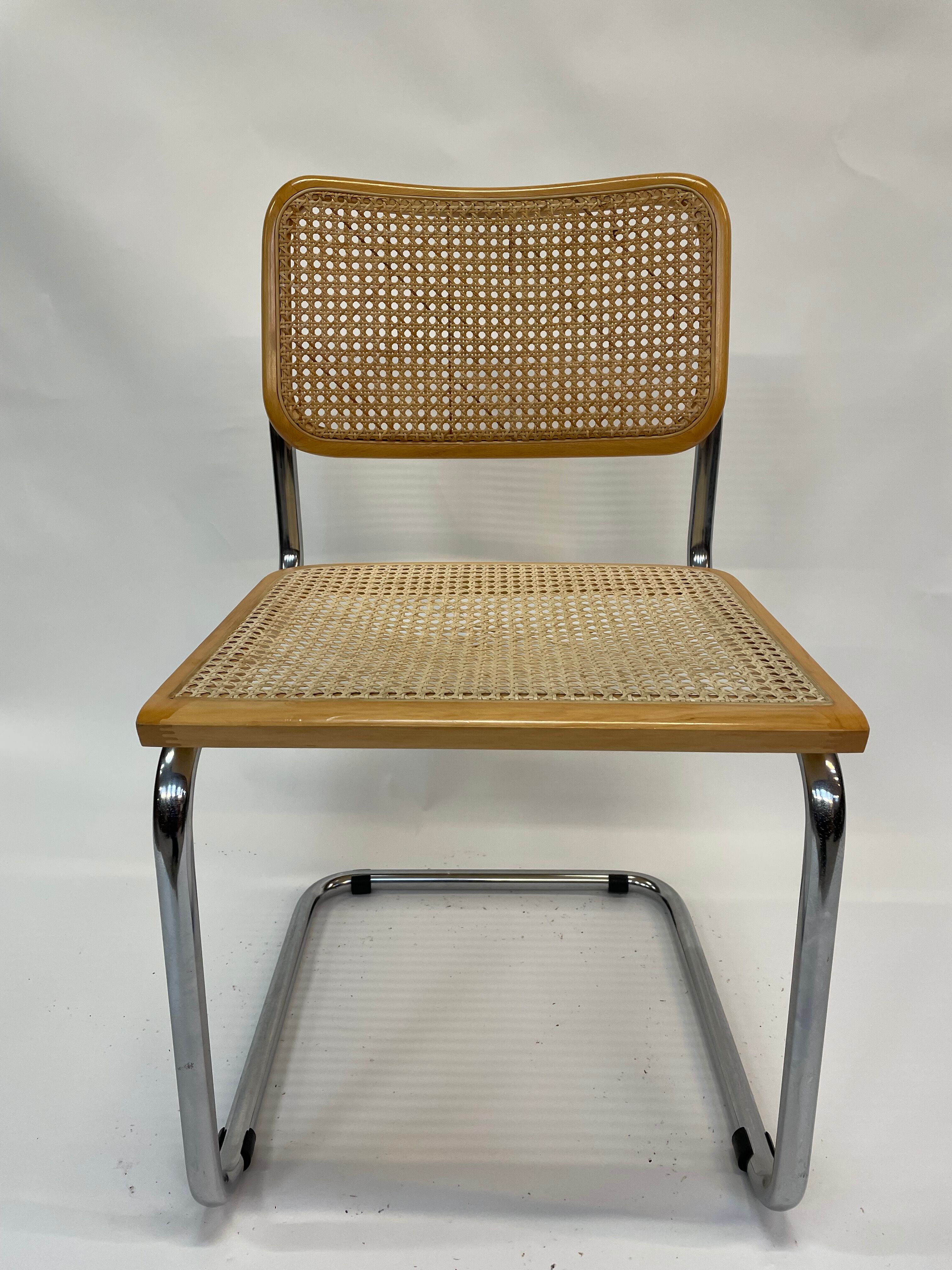 Cesca design chair b32 model in chrome