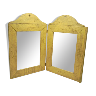 Miroir 2 pans 56x40cm