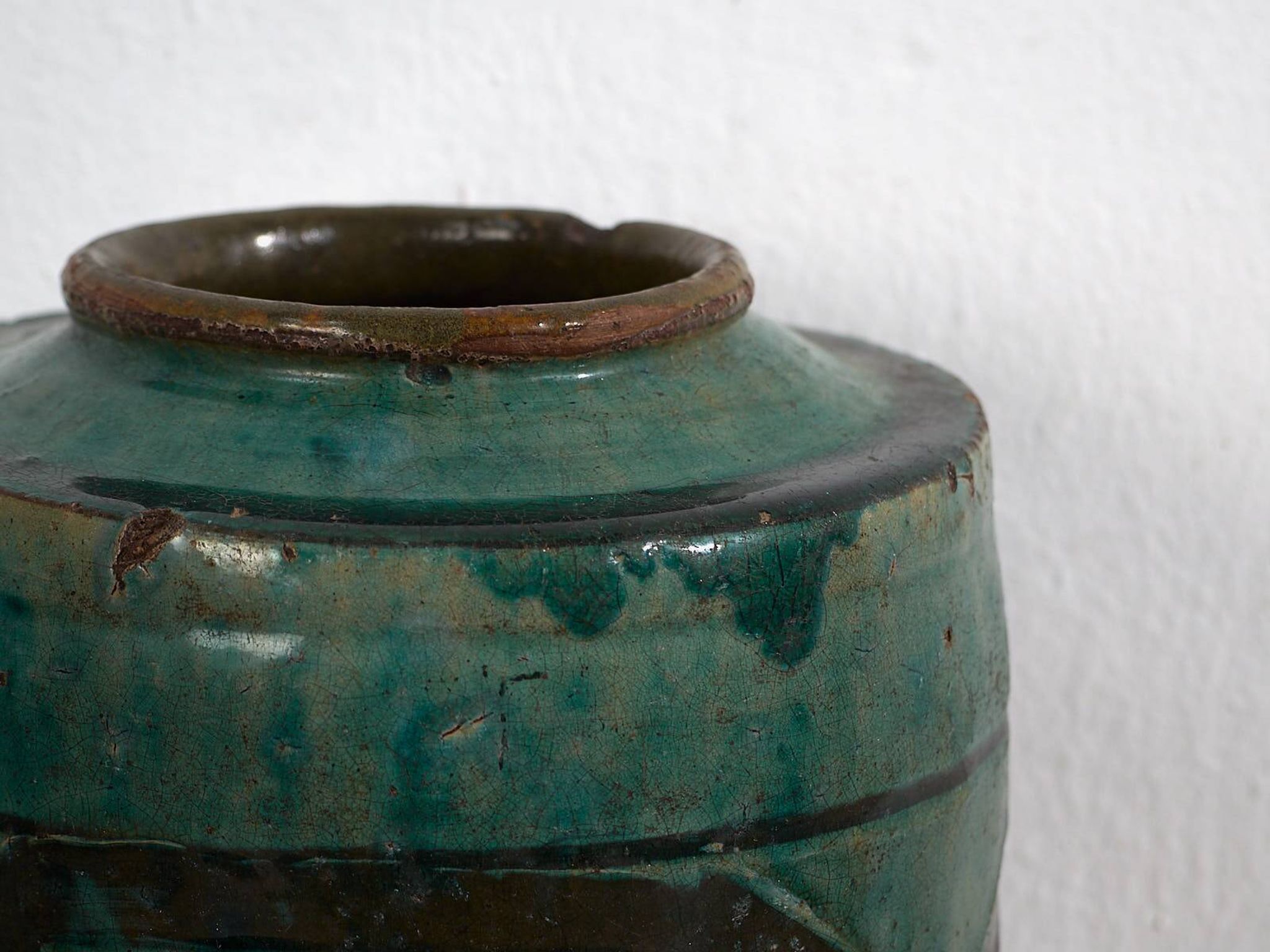 Vase émaillé ancien (c.1820) #16