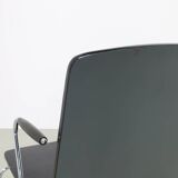 4x Chaises de salle à manger en contreplaqué et chrome, années 1990