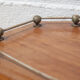 Plateau bois vintage, centre de table, plateau de service