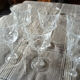 6 red wine glasses 13.5 in crystal auteuil series