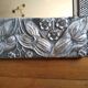 Mirror Art Deco silvered-frame wood and silver mouldings-rectangular ice years 1930 36x59cm