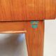 Modern Scandinavian wardrobe in teak with sliding doors and drop-down flap.