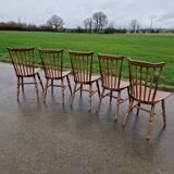 Set of 5 Baumann bistro chairs model Tacoma.