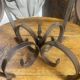 Occasional table in wrought iron and marble