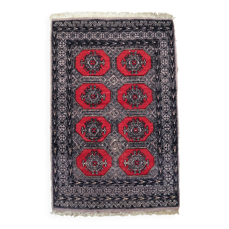 Tapis Vintage Fait Main Boukhara Ouzbek – 84 x 127 cm - 1C1009