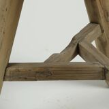 Gong - Antique Chinese elm stool, round seat no. 10