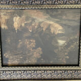 Tableau XIXème huile sur carton signé A . Vincent