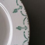 Set of 6 flat plates opaque porcelain of gien
