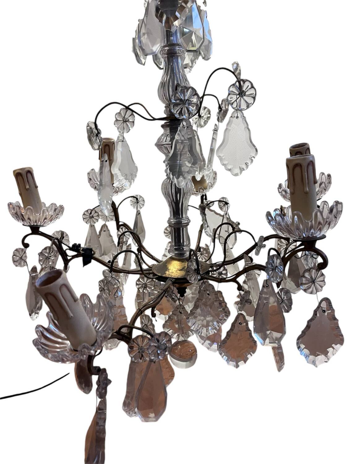 Chandelier with Tassels, early 20th century, 6 lights