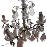 Chandelier with Tassels, early 20th century, 6 lights