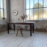 Solid oak farmhouse table 185cm
