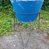 Conical cauldron on foot tripod Eternit 1950