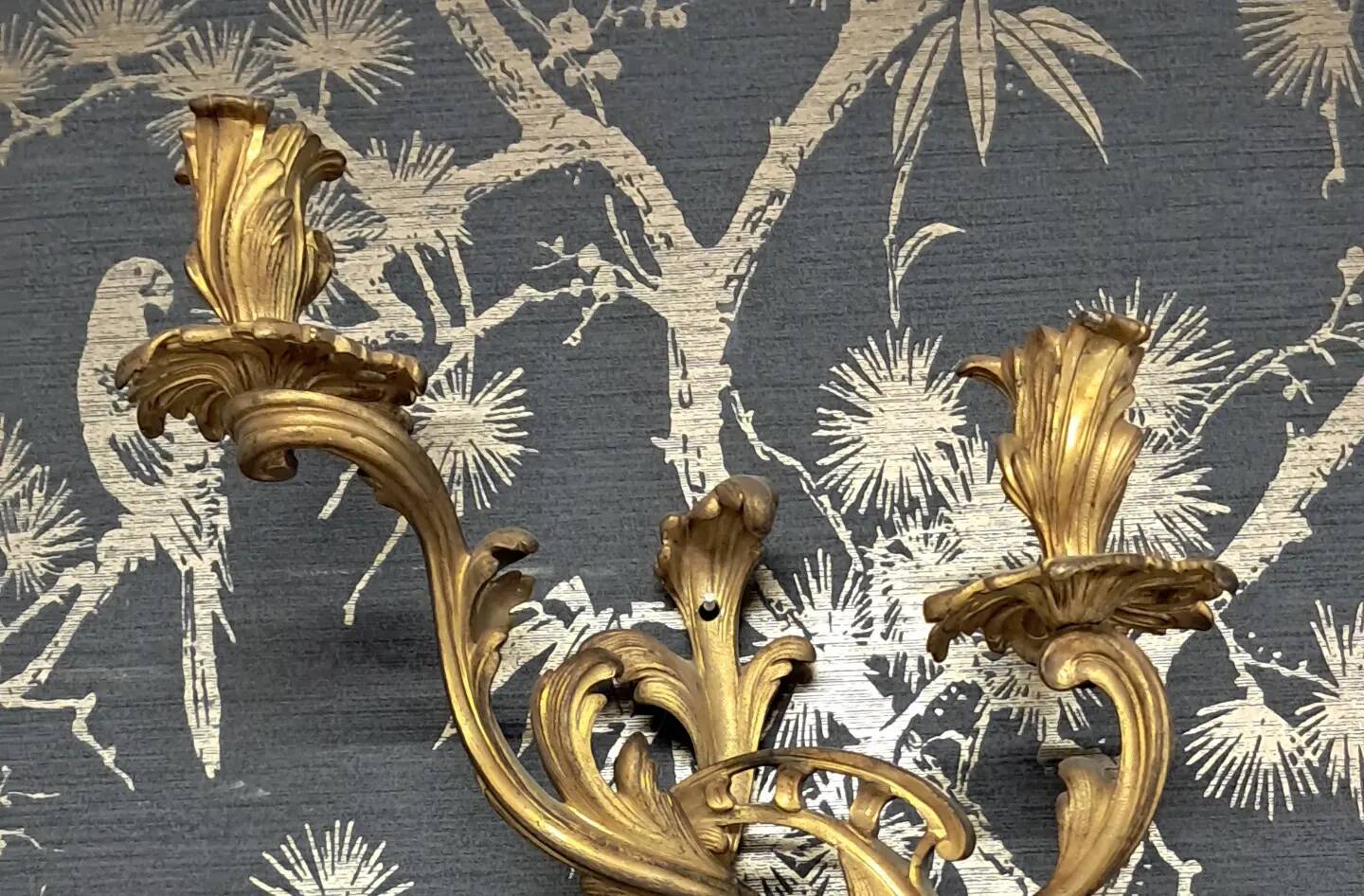Paire d appliques en bronze 42 x 28
