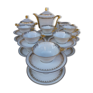 service a café en porcelaine