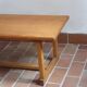 Rustic patinated solid pine coffee table.