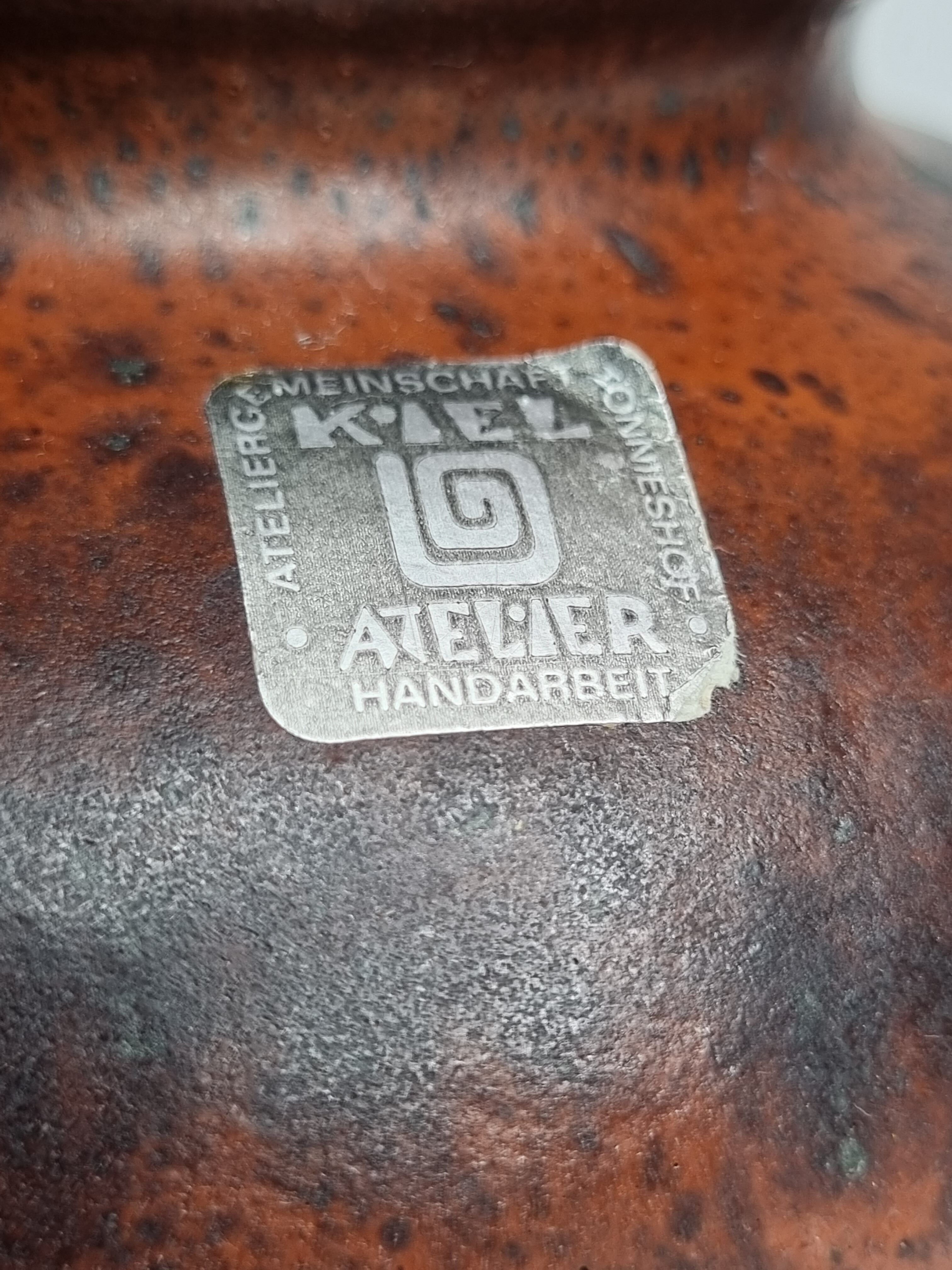 Vase West Germany Carstens Tonnieshof Keramik, 1960s-1970s, 14 cm