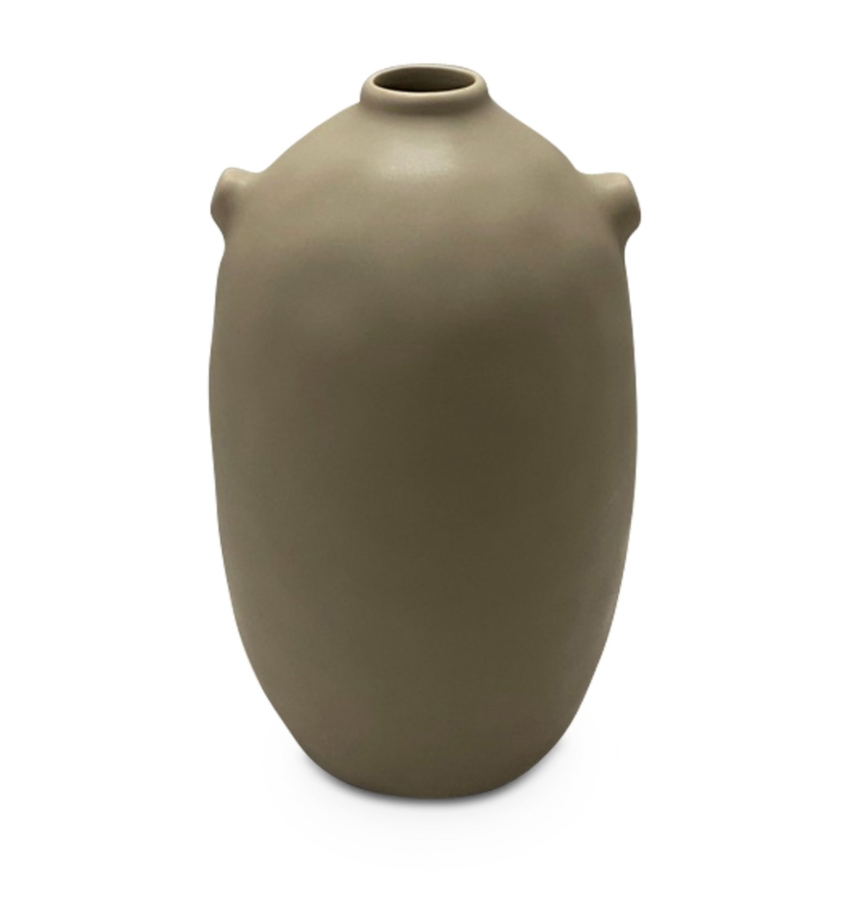 Beige ceramic vase 27cm