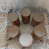 6 stoneware mugs / cups / tankards