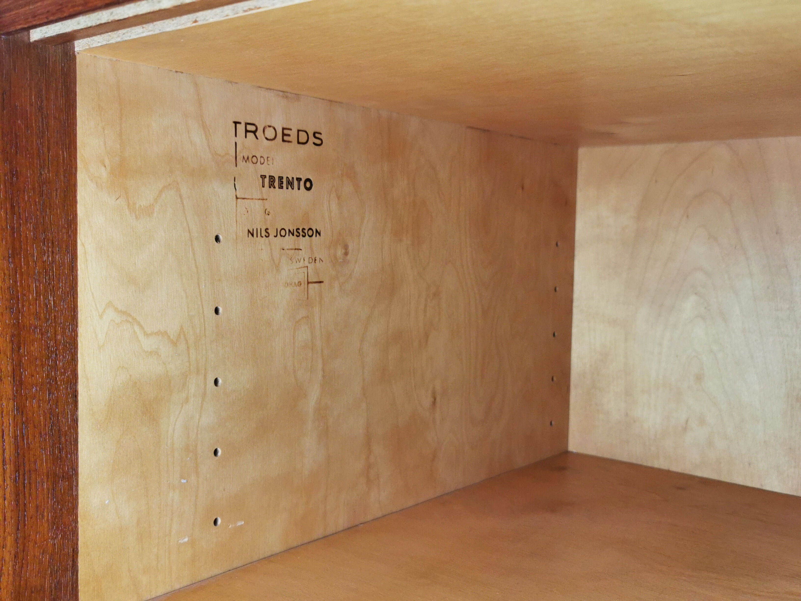 Mid century trento teak sideboard Nils Jonsson for Troeds , 1960s