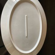 Plat de service  porcelaine blanche vintage