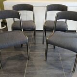Série de 4 chaises Baumann modèle Gondole, années 1970