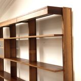 Scandinavian "triple" bookcase in rosewood, Sweden, 1960